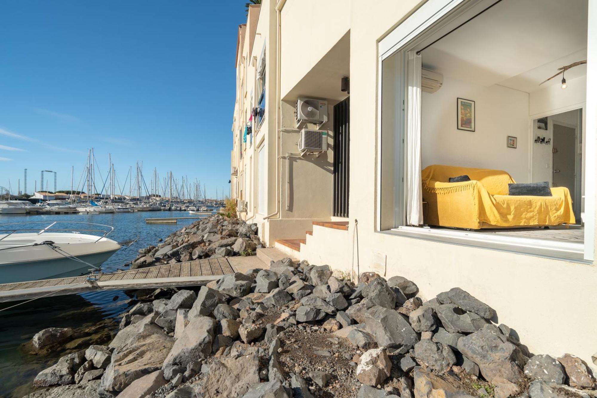 Sejournez les pieds dans l eau appartement classé 2 étoiles Agde Exterior foto